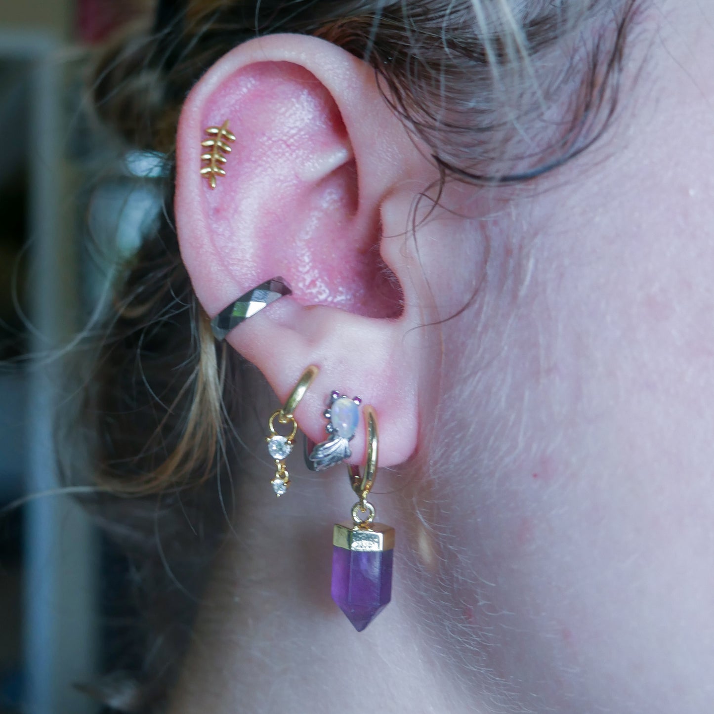 Intuitive Amethyst Necklace and Earring Bundle