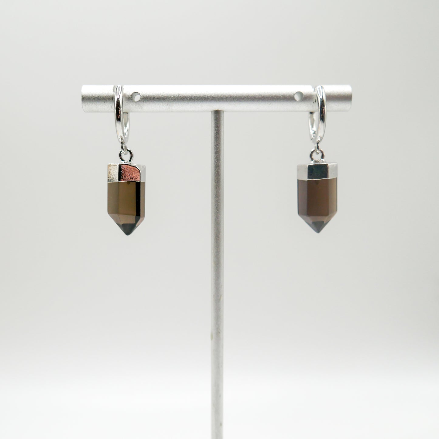 Grounding Smoky Quartz Necklace and Earring Bundle