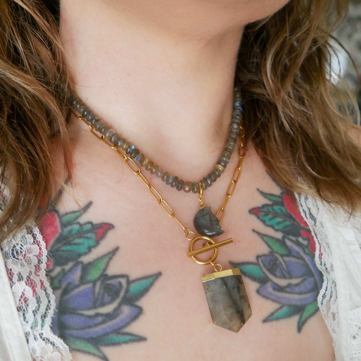 Celestial Gaze Labradorite Necklace