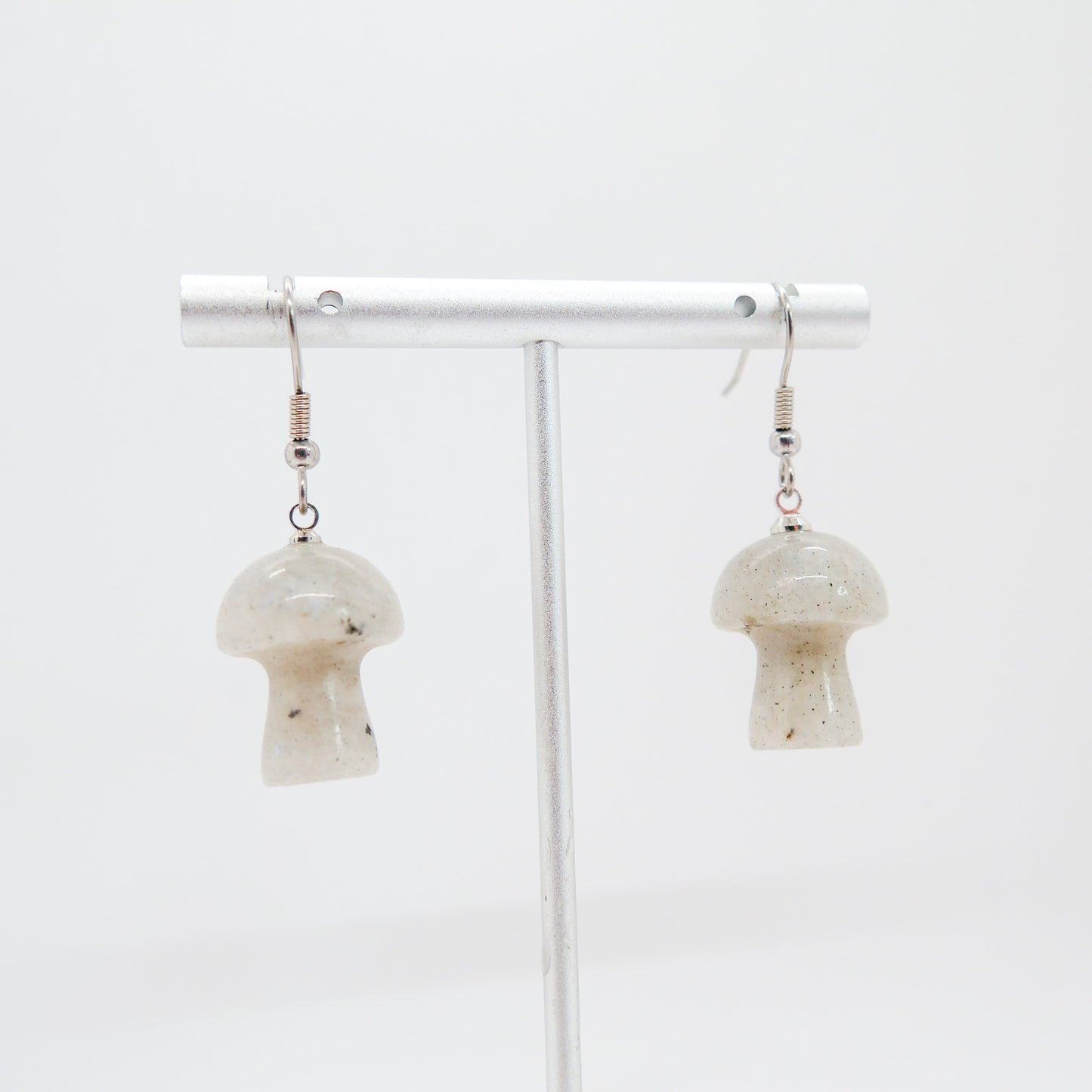 Labradorite Mushroom Earrings