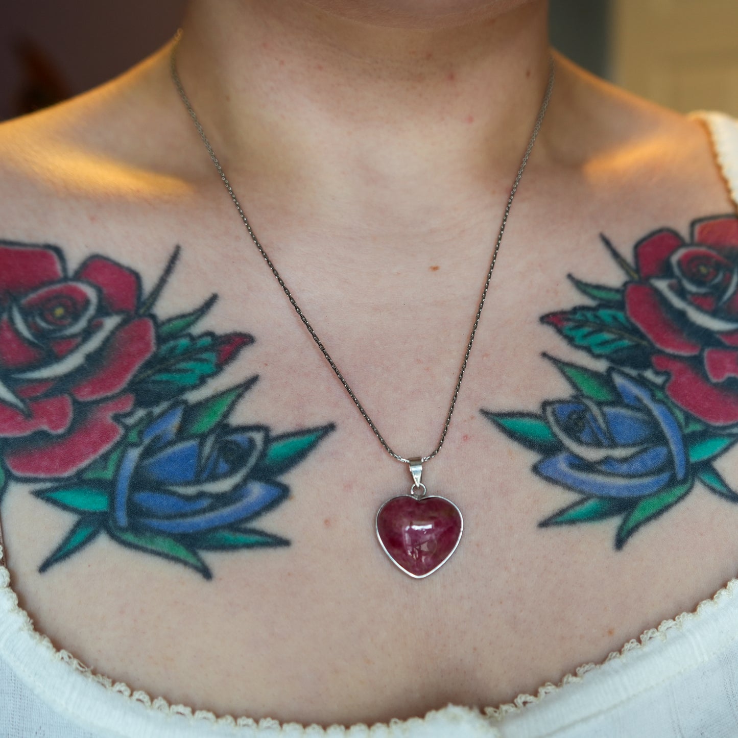 Sweetheart Rhodolite Necklace