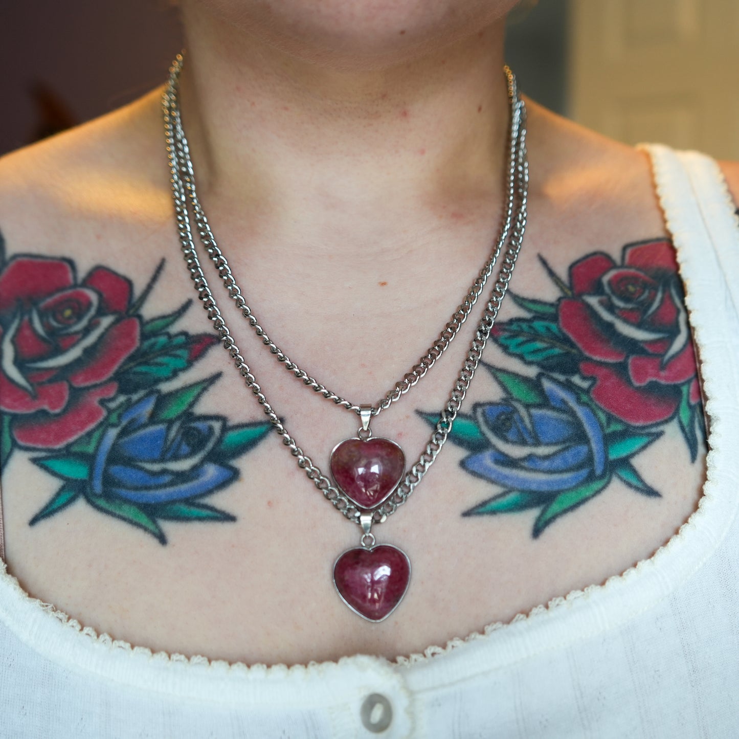 Sweetheart Rhodolite Necklace
