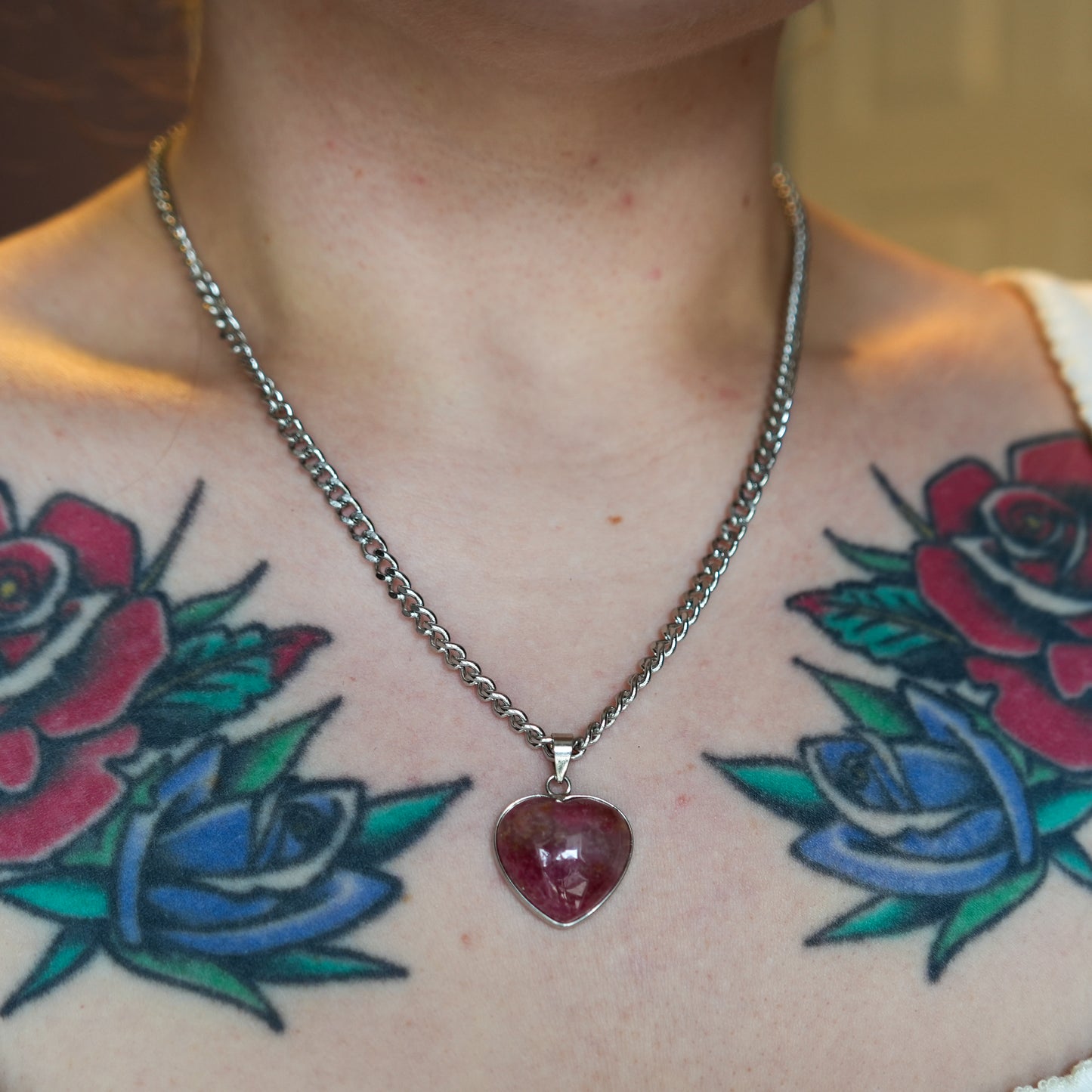 Sweetheart Rhodolite Necklace