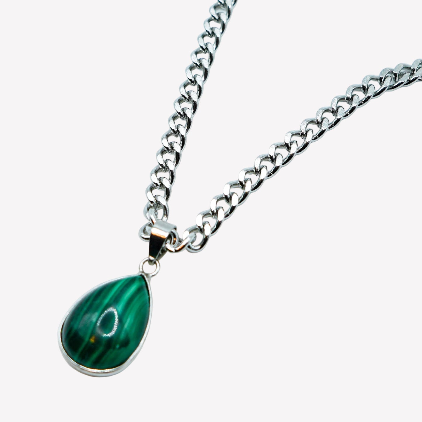 Minimalist Malachite Necklace