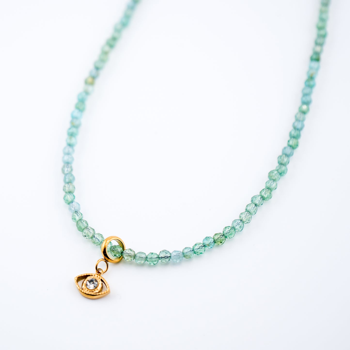 Ojos Pequeños Micro Crystal Necklace