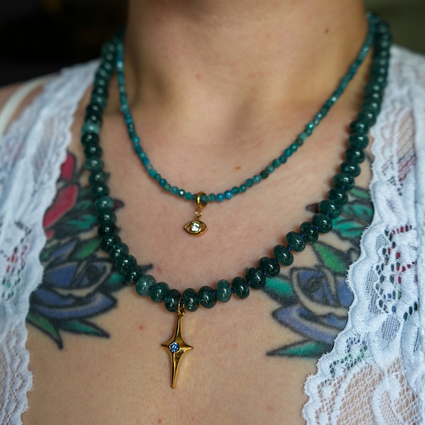 Northern Star Blue Jade Necklace