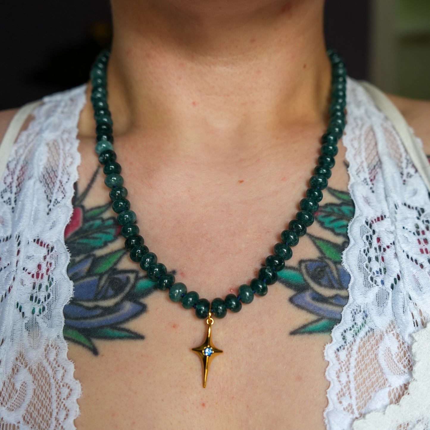 Northern Star Blue Jade Necklace