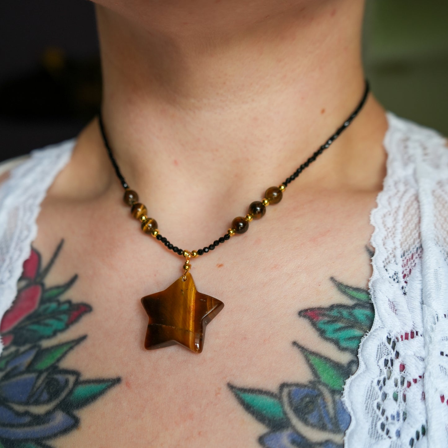 Shining Star Tiger's Eye Necklace