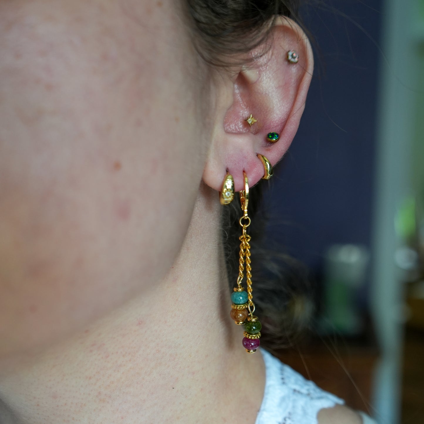 Cosmic Candy Huggy Hoops