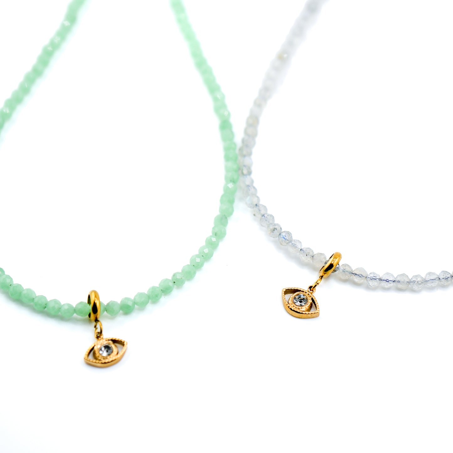 Ojos Pequeños Micro Crystal Necklace