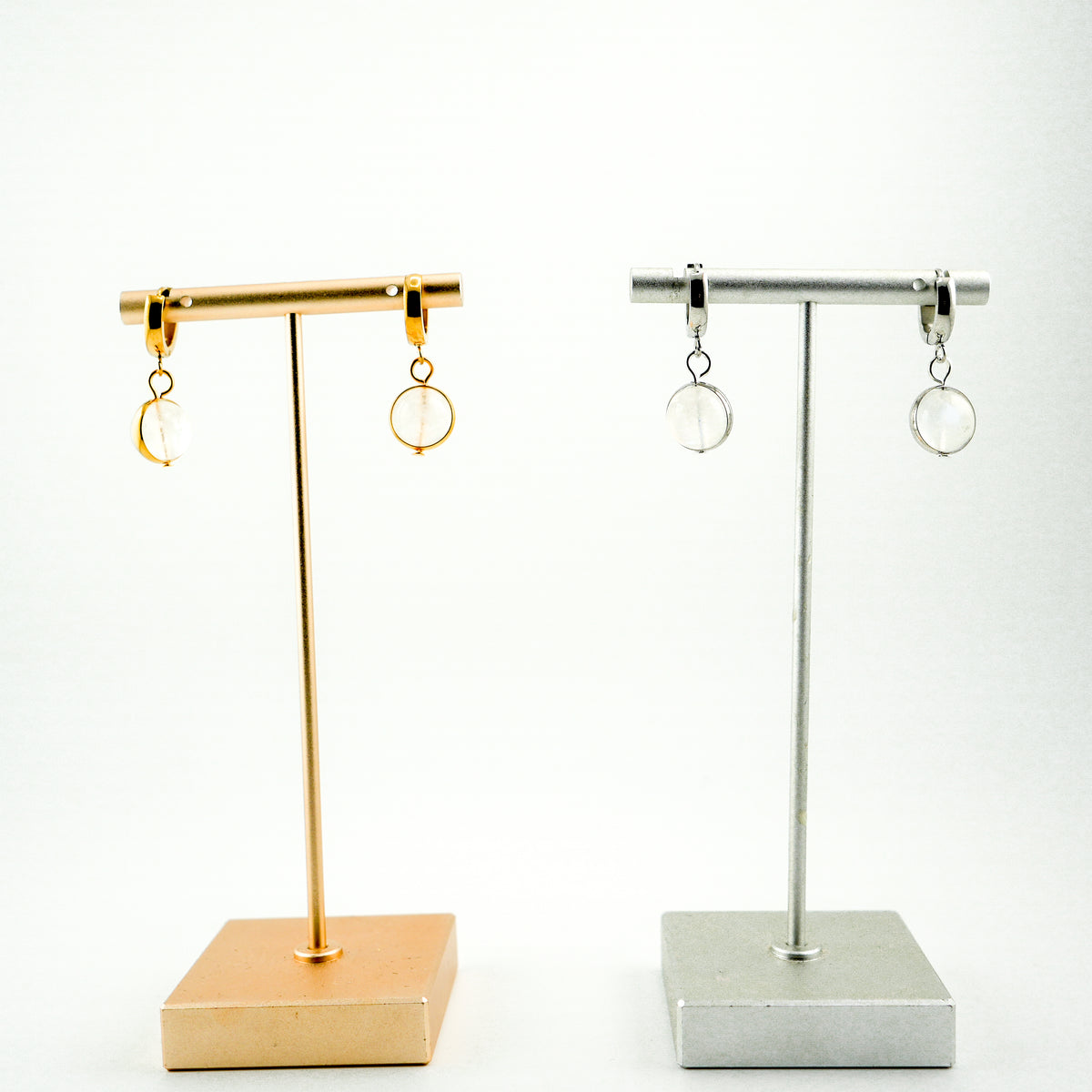 Inner Peace Moonstone Huggy Hoops