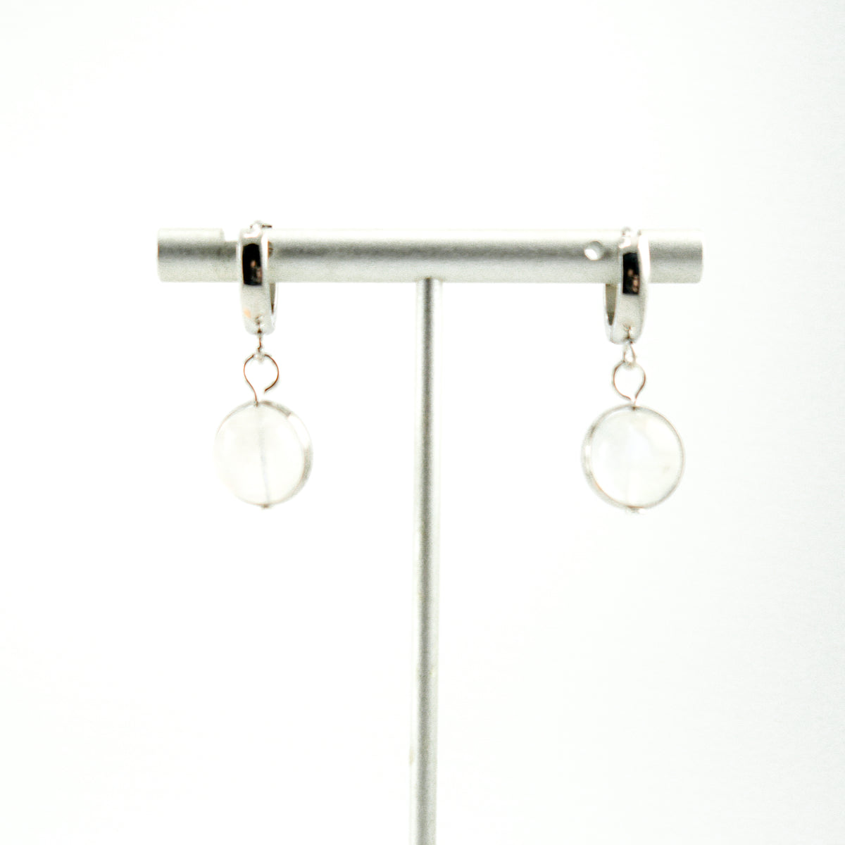 Inner Peace Moonstone Huggy Hoops
