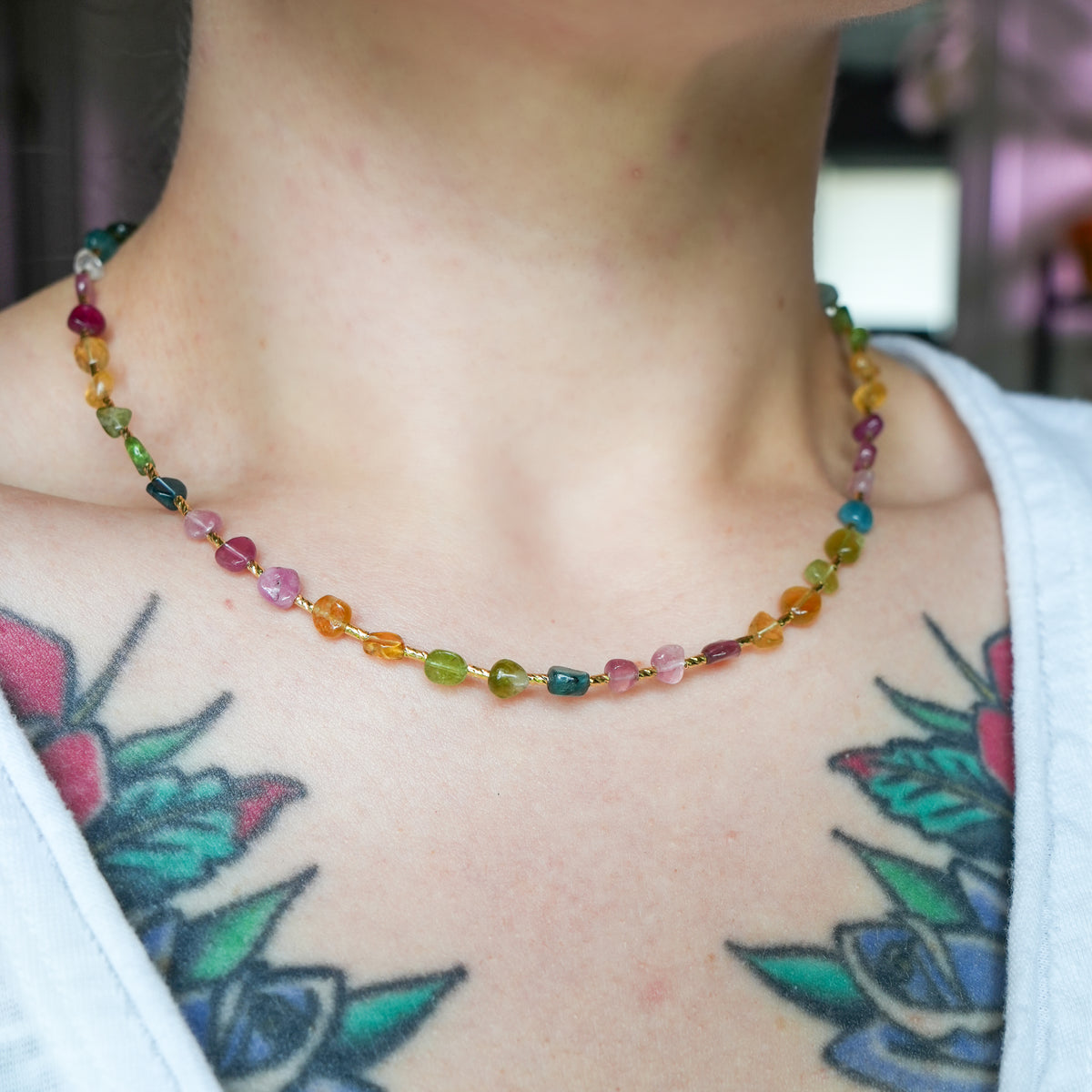 Harmony Rainbow Tourmaline Necklace