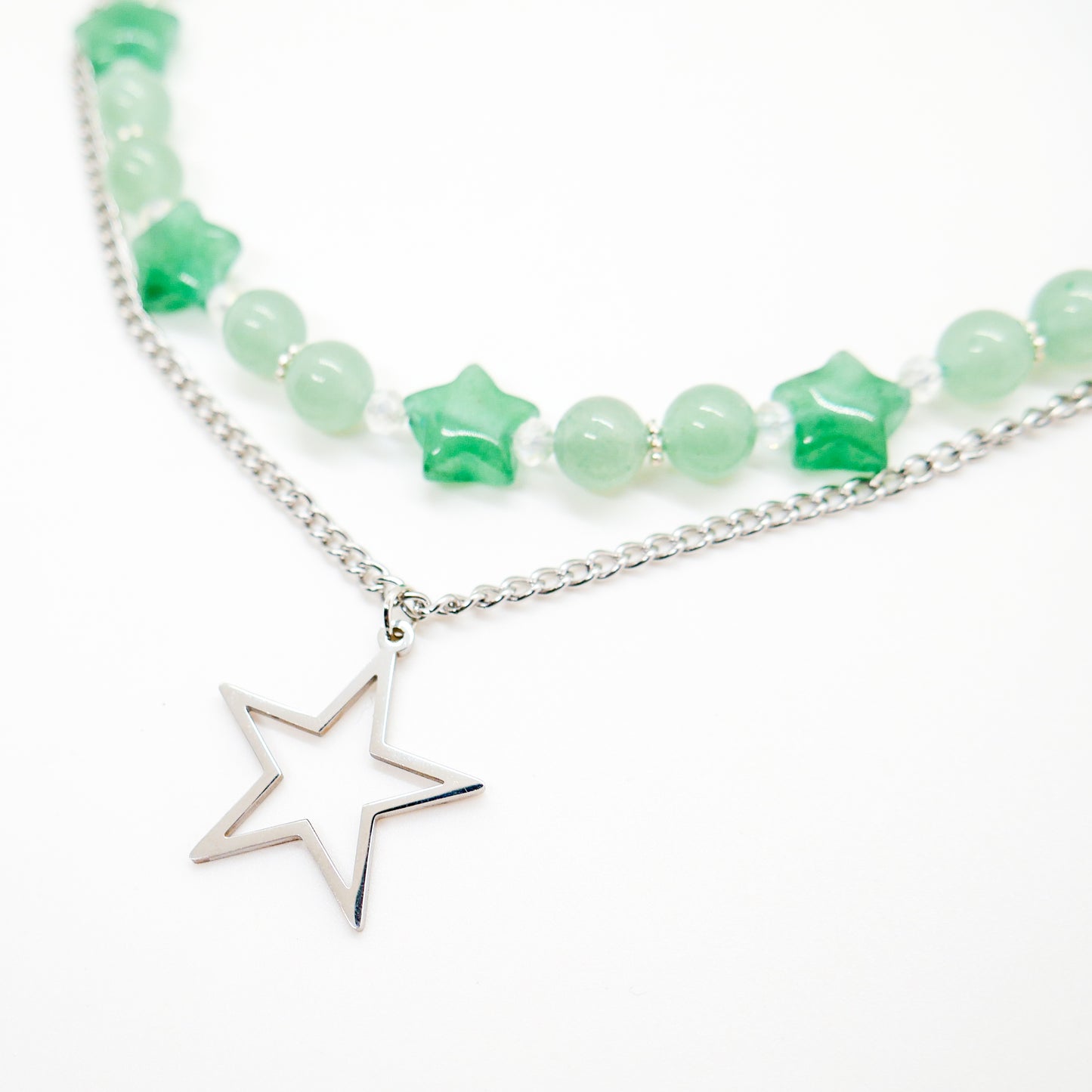 Green Aventurine Star Necklace
