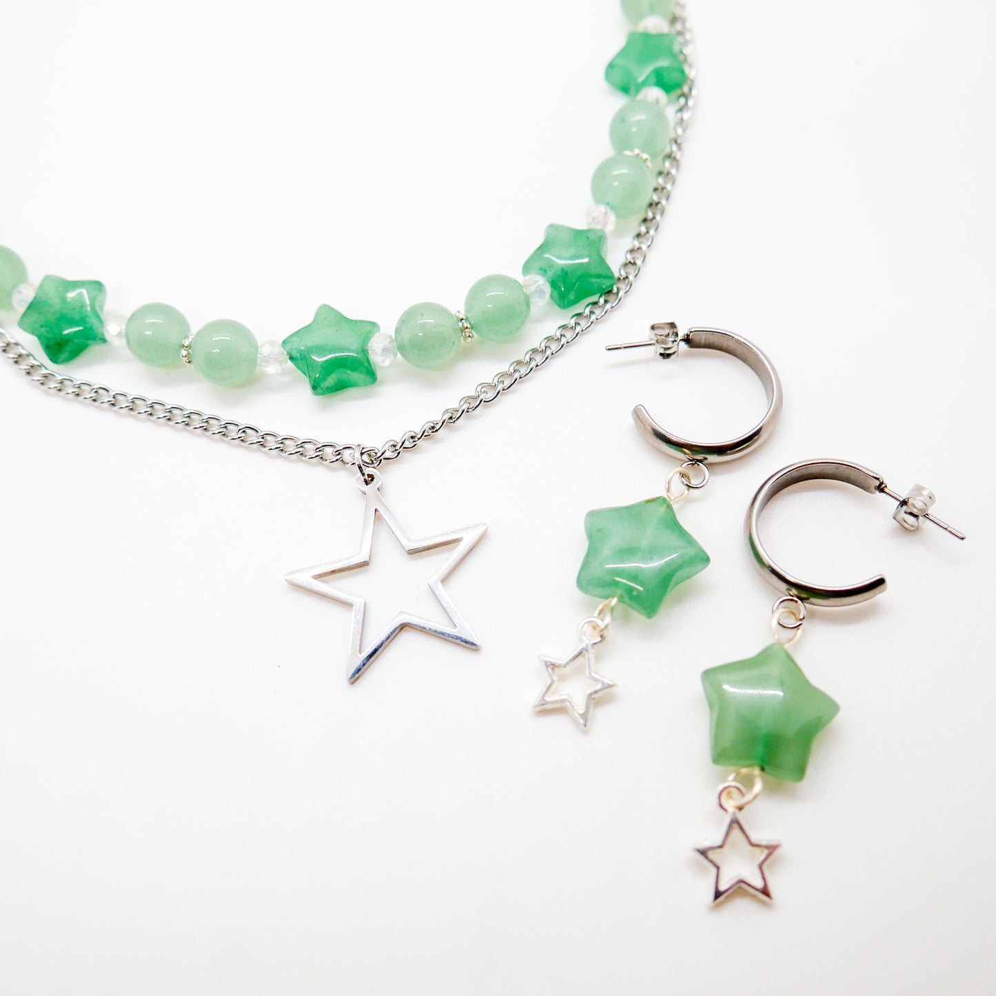 Green Aventurine Star Necklace