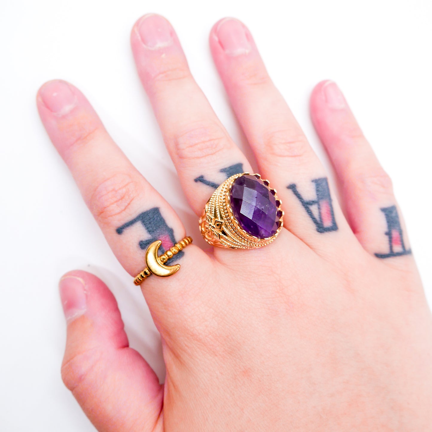 Petite Moon Adjustable Ring