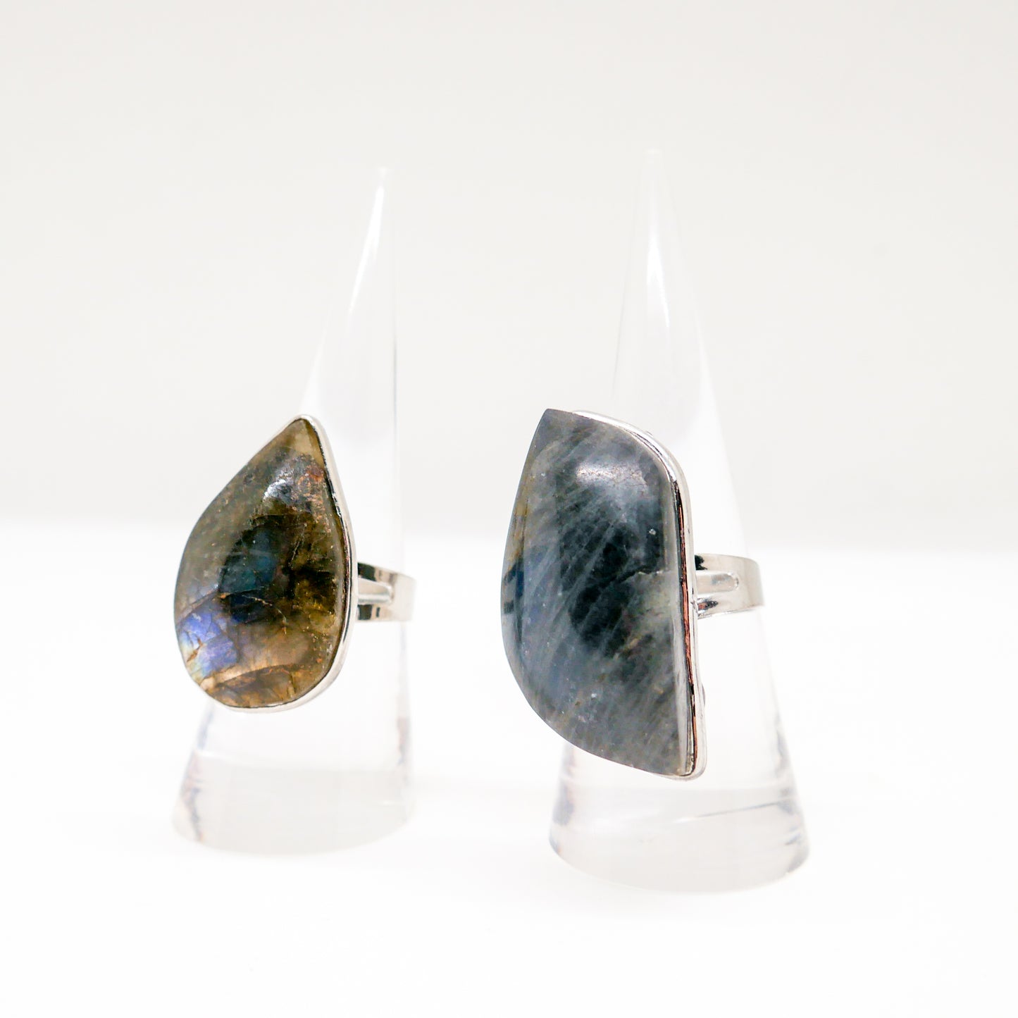 Freeform Labradorite Adjustable Ring