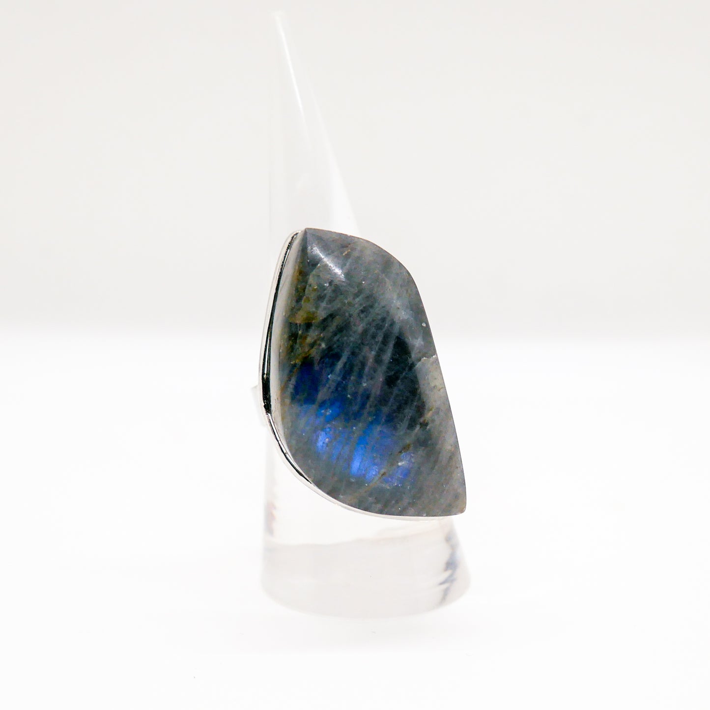 Freeform Labradorite Adjustable Ring