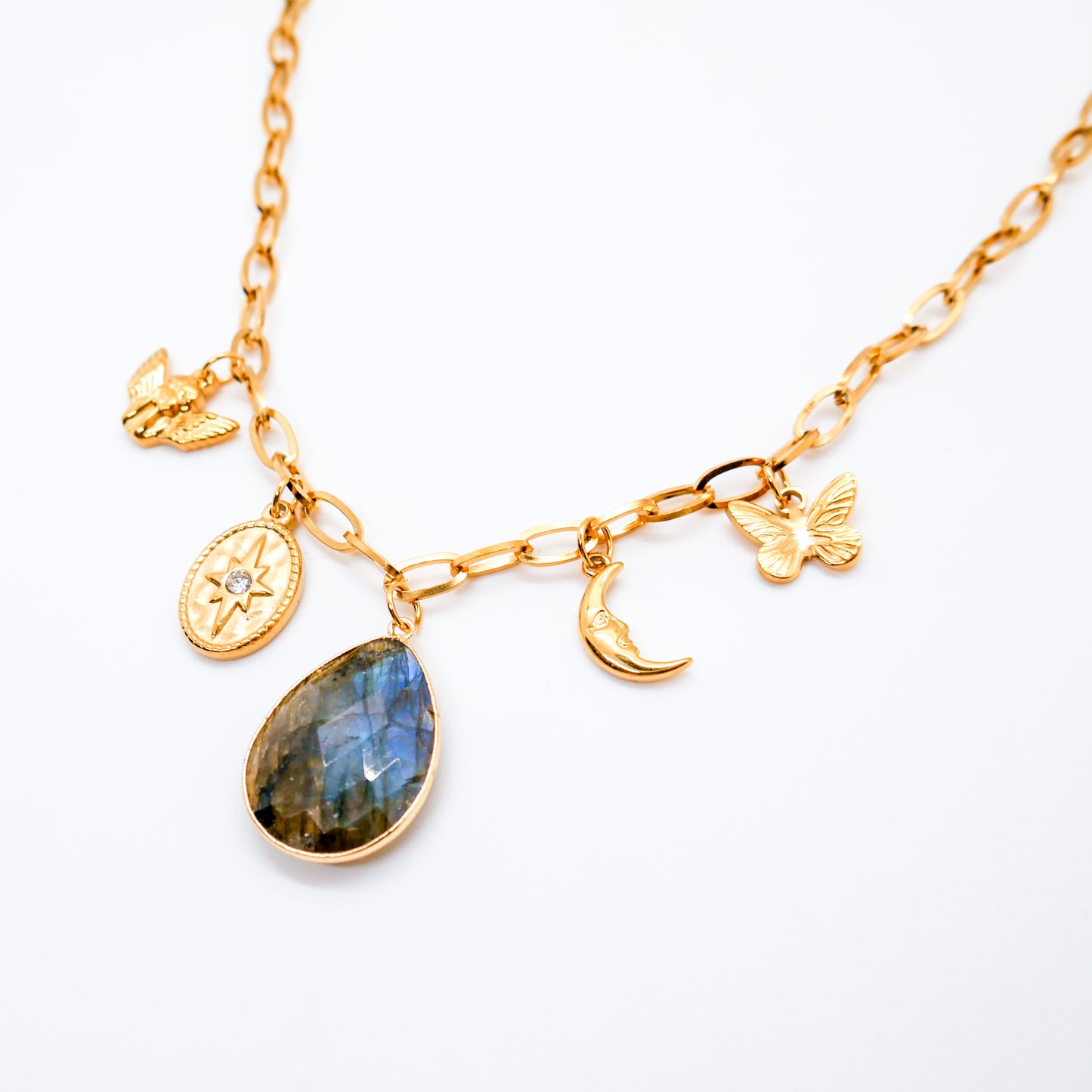 Heavenly Whispers Labradorite Necklace