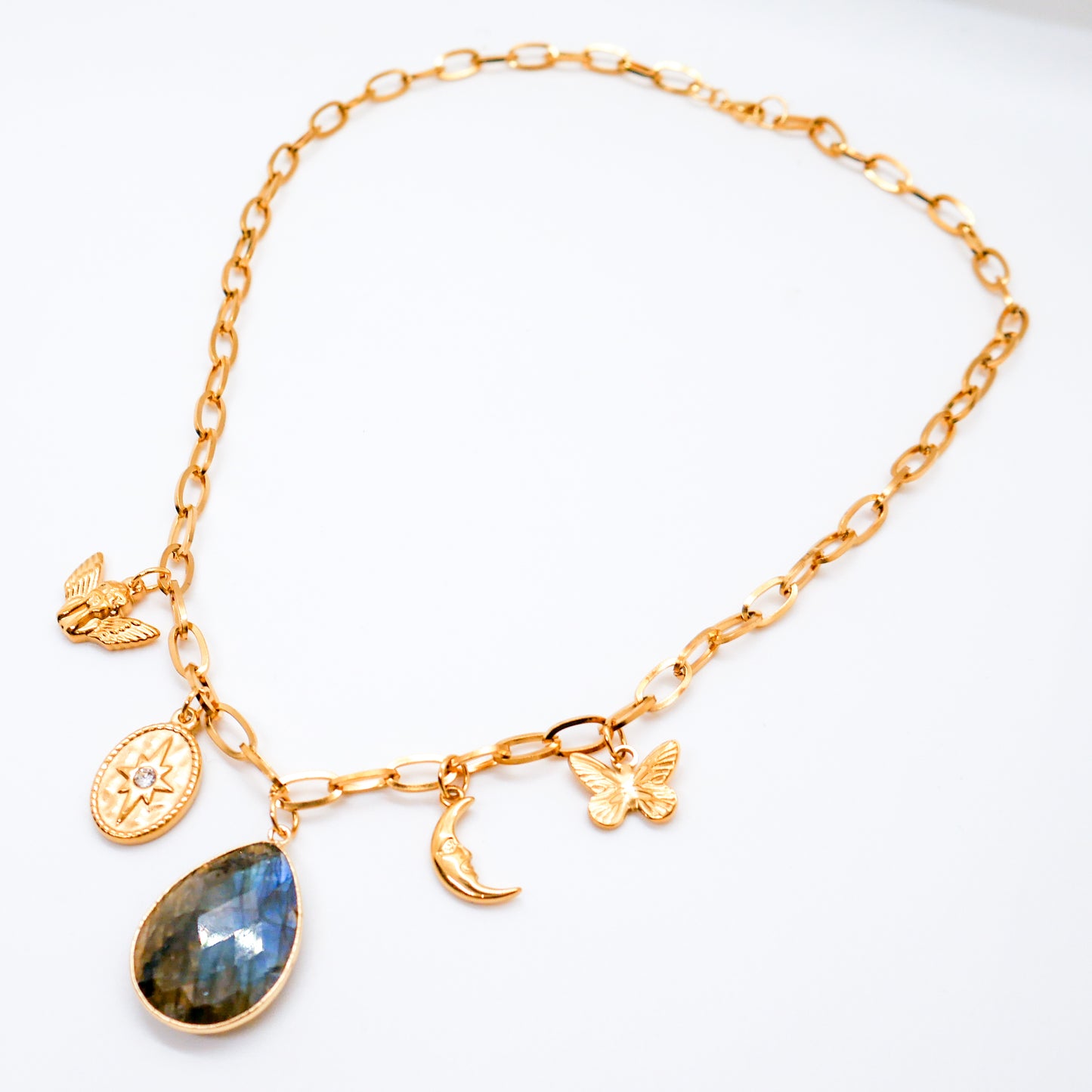 Heavenly Whispers Labradorite Necklace