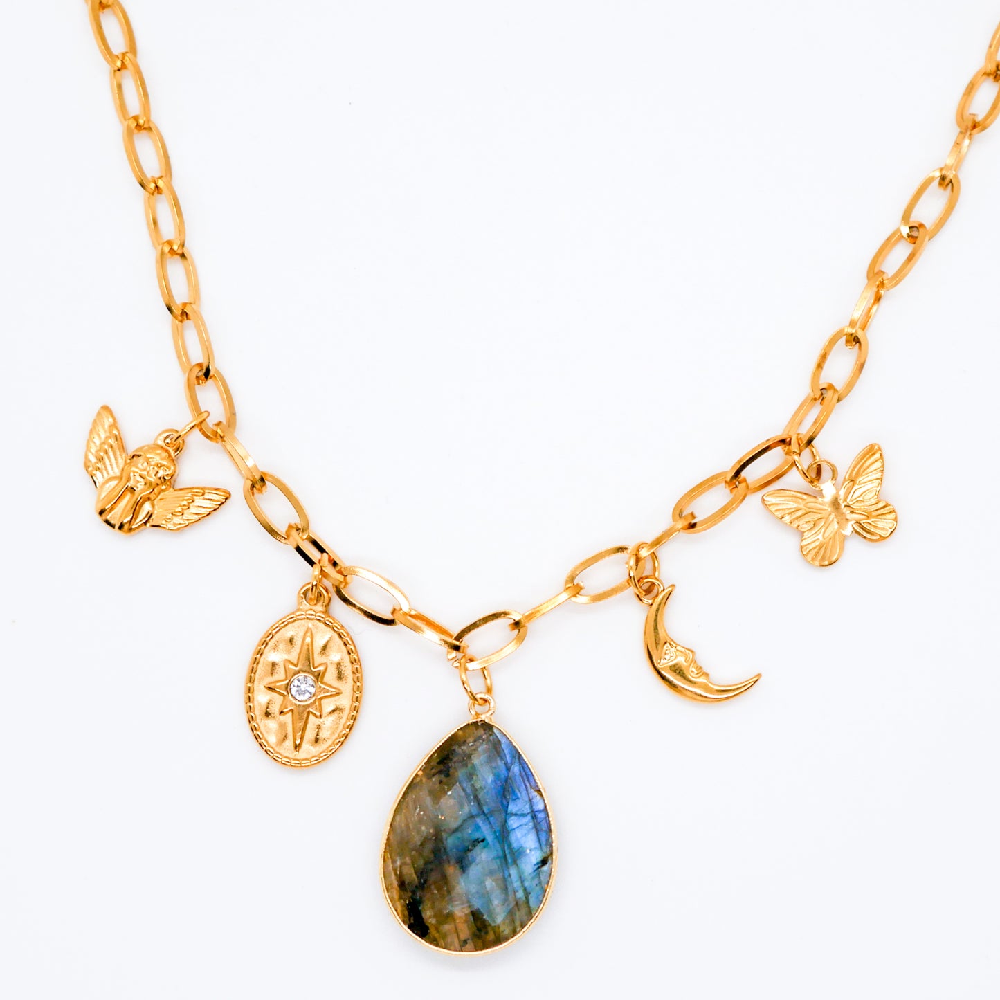 Heavenly Whispers Labradorite Necklace