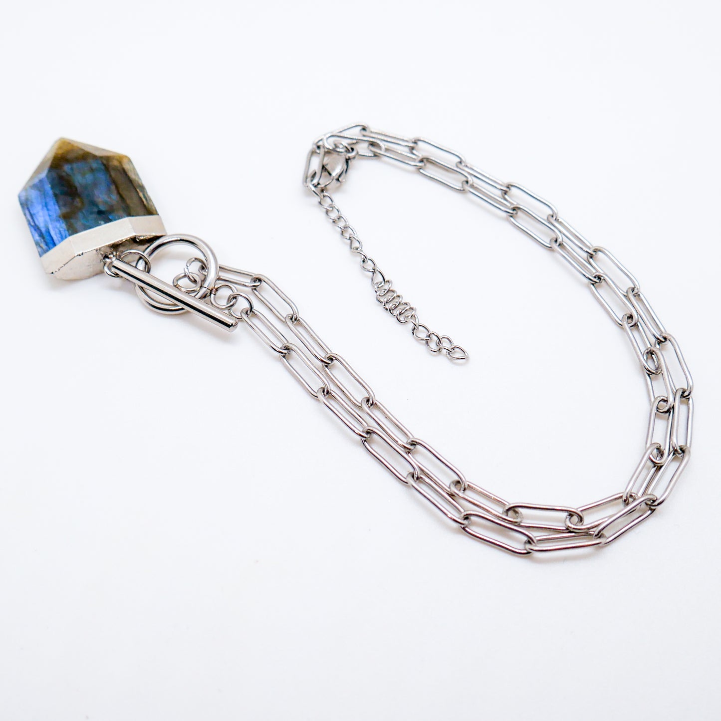 PRE-ORDER Enchanted Chunky Labradorite Toggle Necklace