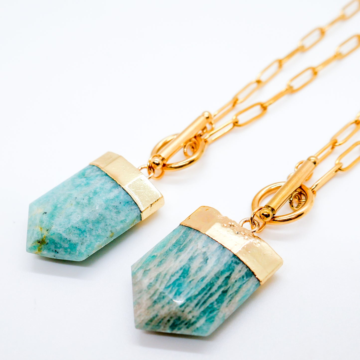 Serene Amazonite Toggle Necklace