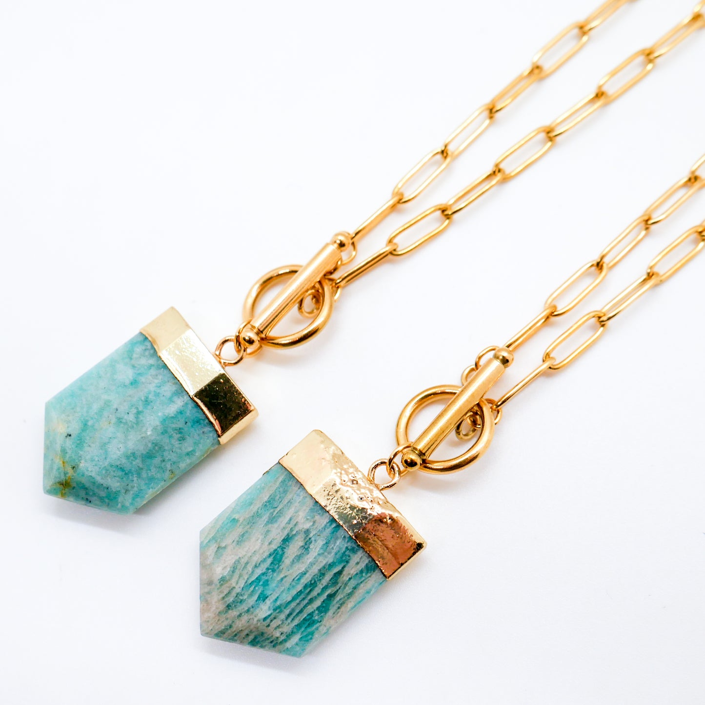 Serene Amazonite Toggle Necklace