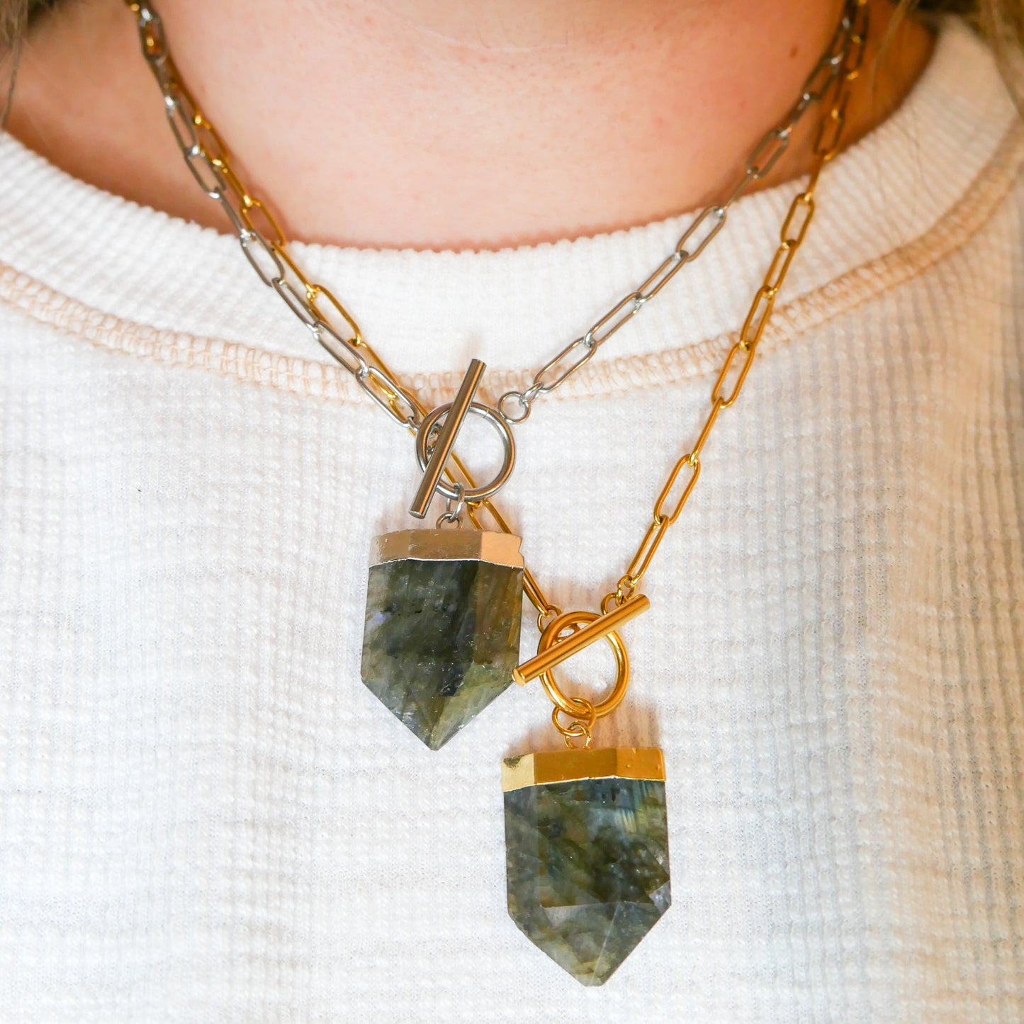 Enchanted Labradorite Toggle Necklace