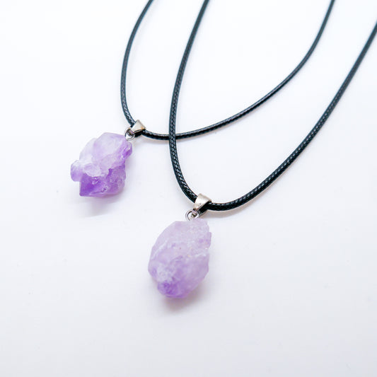 Raw Amethyst Necklace