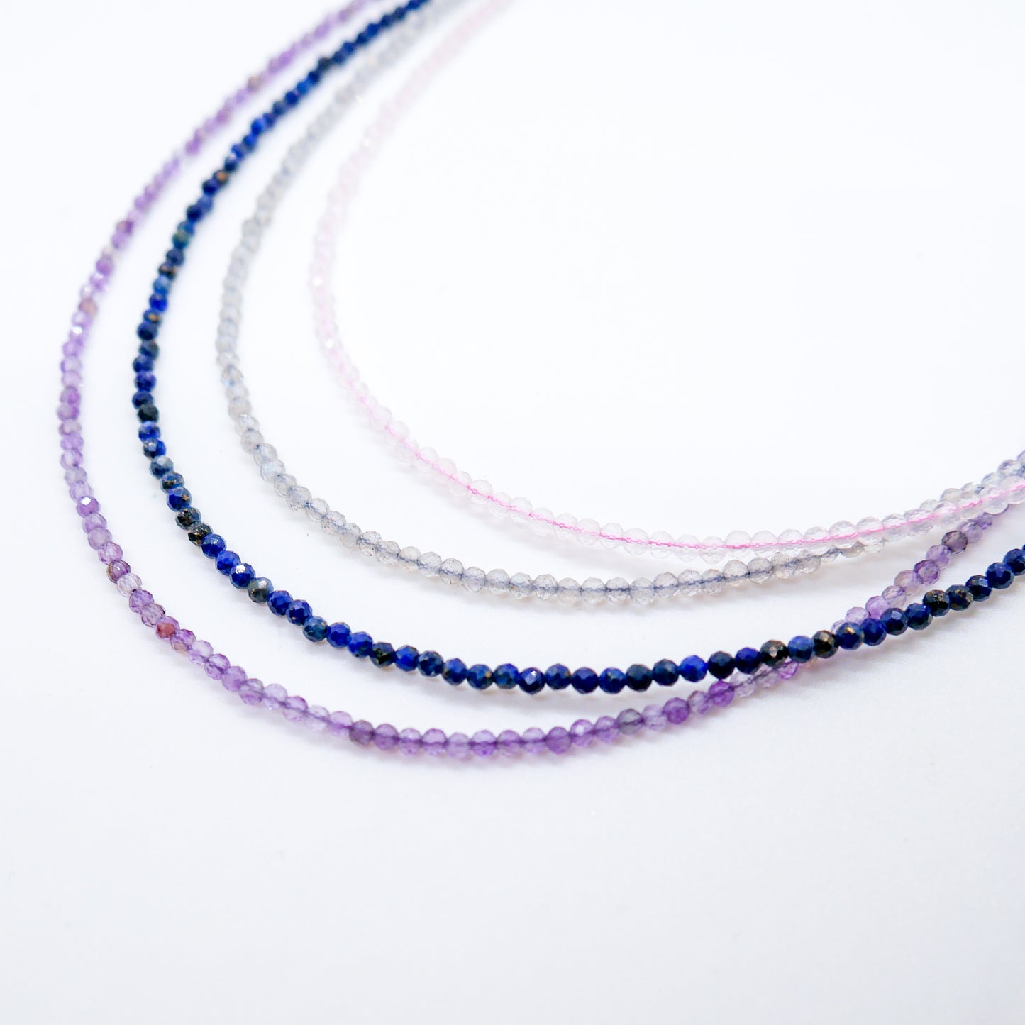 Micro Faceted Crystal Necklace