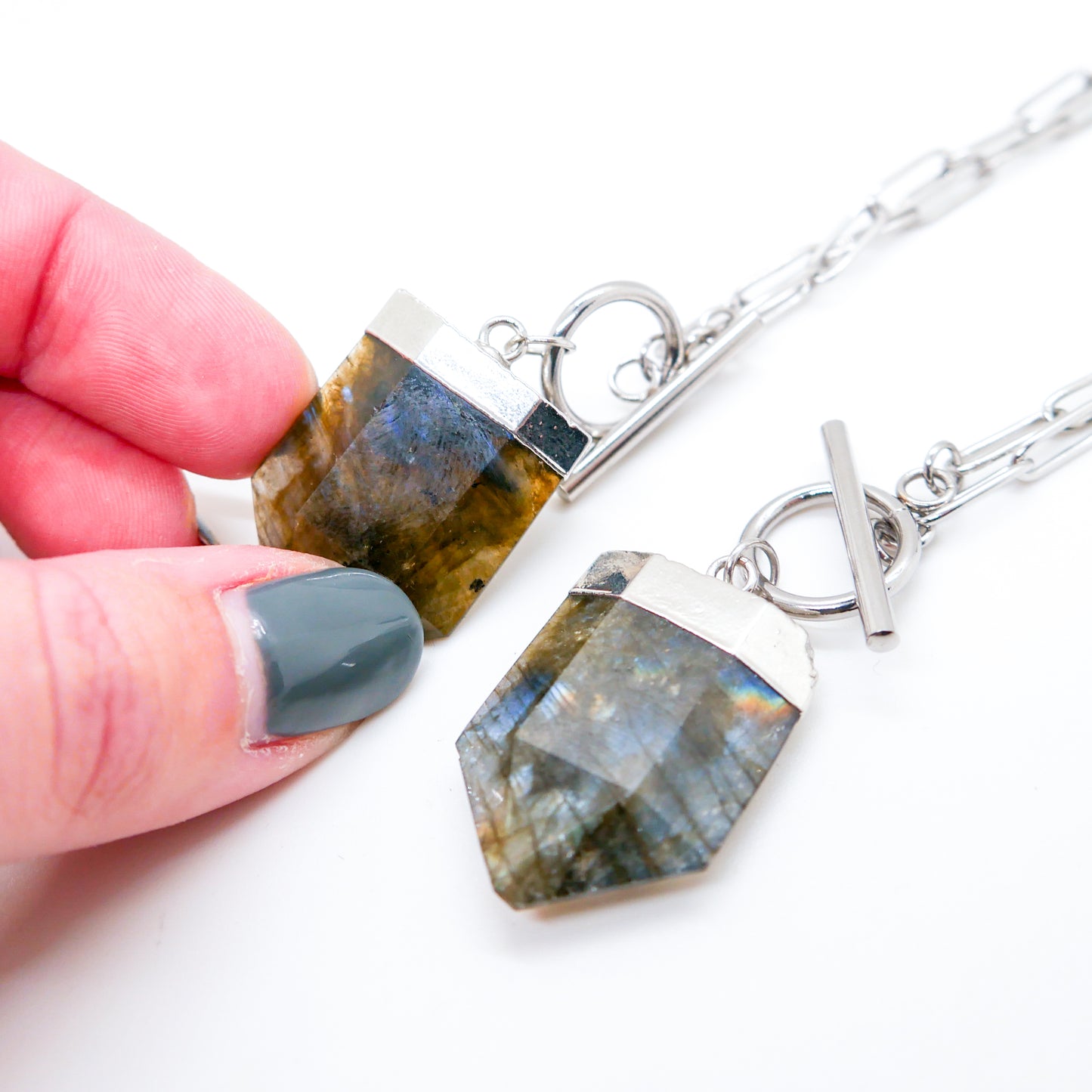 MISFITS Labradorite Toggle Necklaces