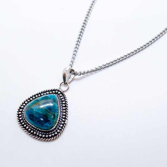 Aspired Blue Apatite Necklace