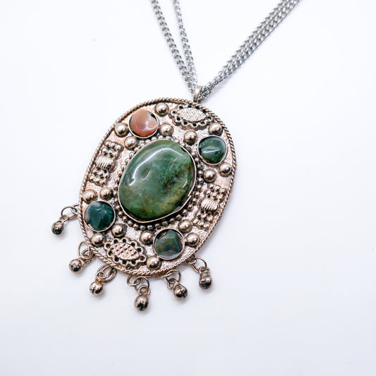 Echoes of Earth Ocean Jasper Necklace