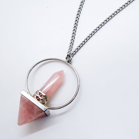 Pillars of Balance Rose Quartz Necklace