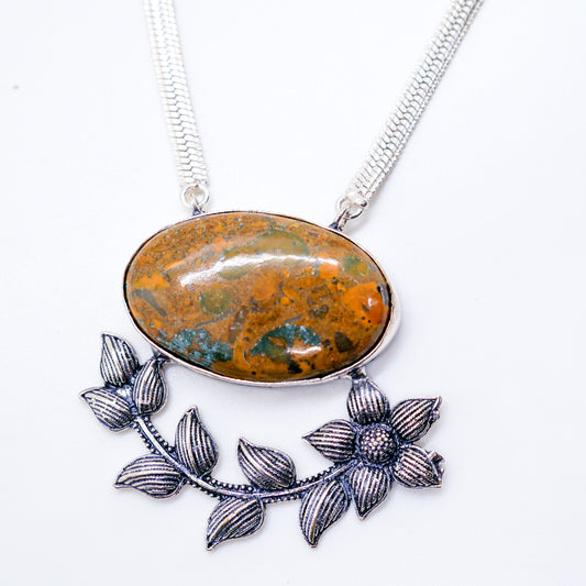 In Bloom Jasper Statement Necklace