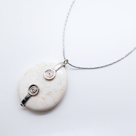 Circle Stone Necklace