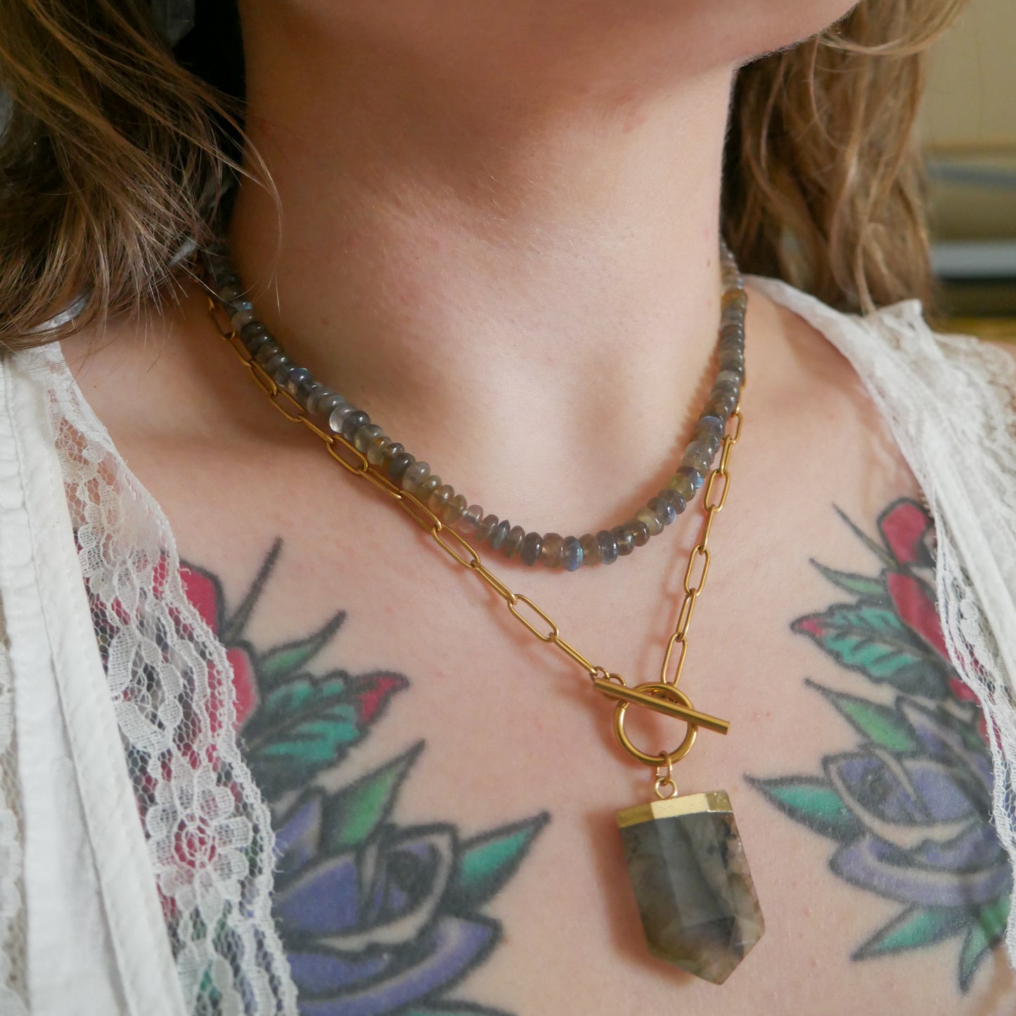 Celestial Gaze Labradorite Necklace