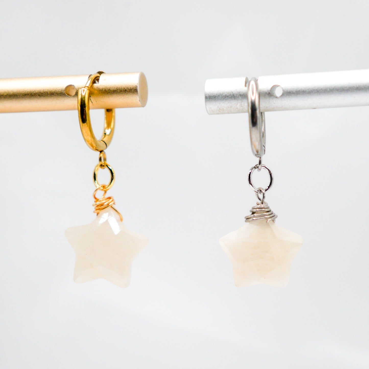 Estrella Moonstone Huggy Hoops