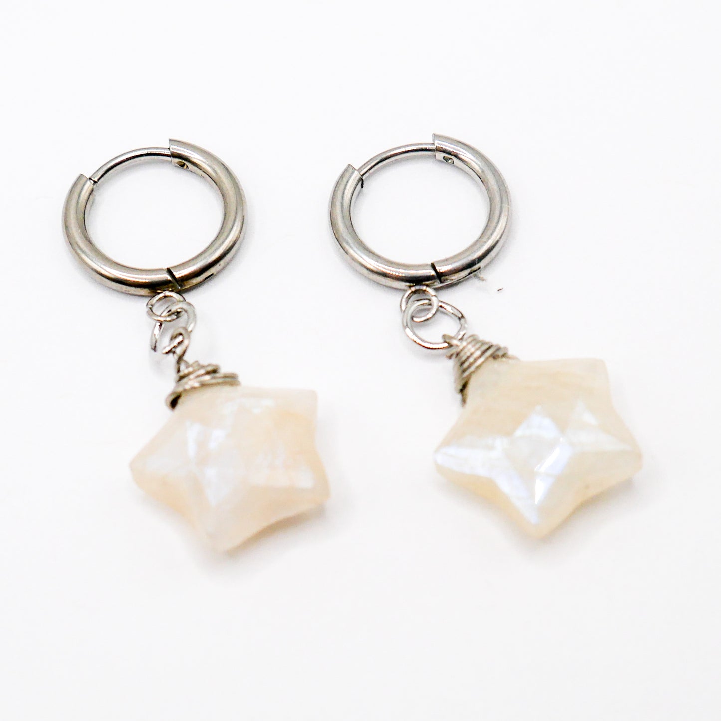 Estrella Moonstone Huggy Hoops