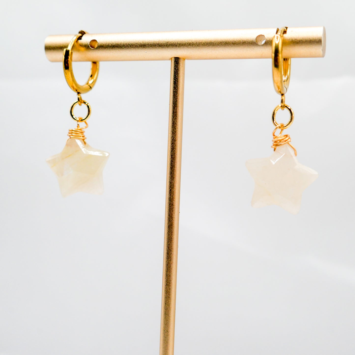 Estrella Moonstone Huggy Hoops