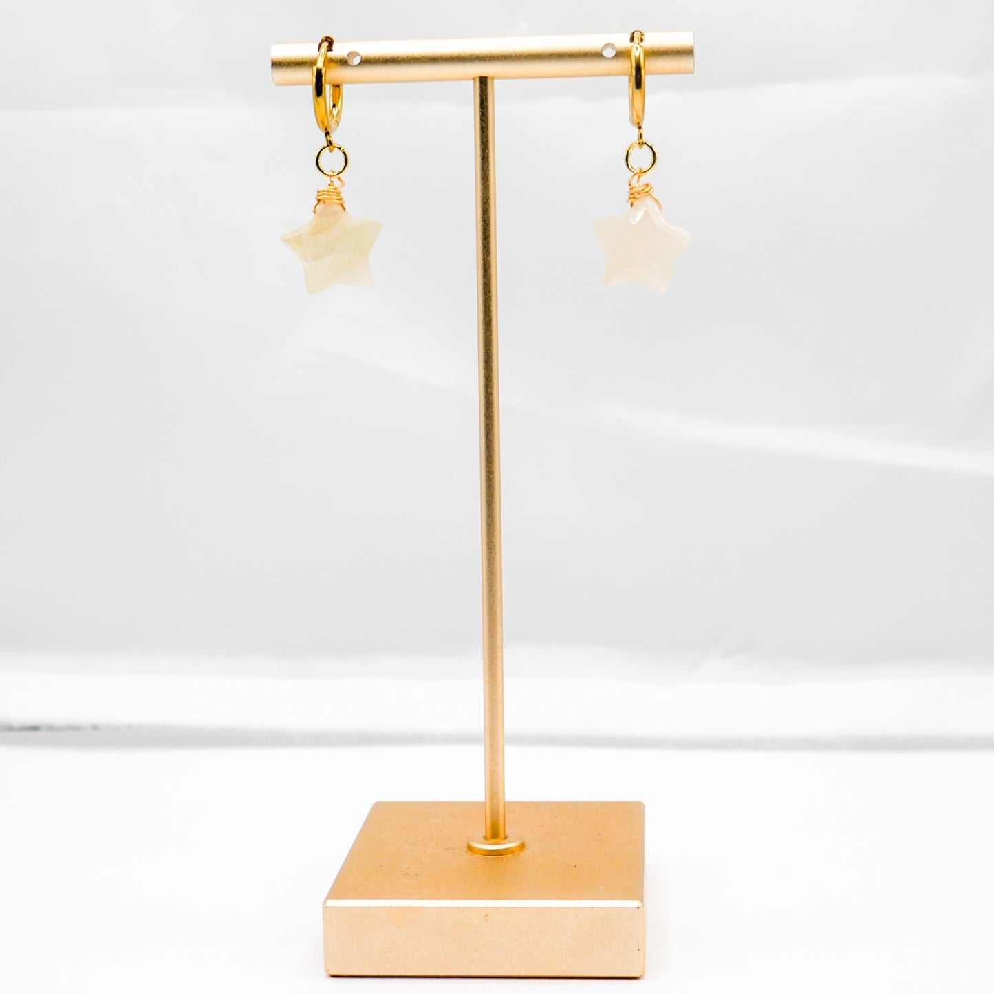 Estrella Moonstone Huggy Hoops
