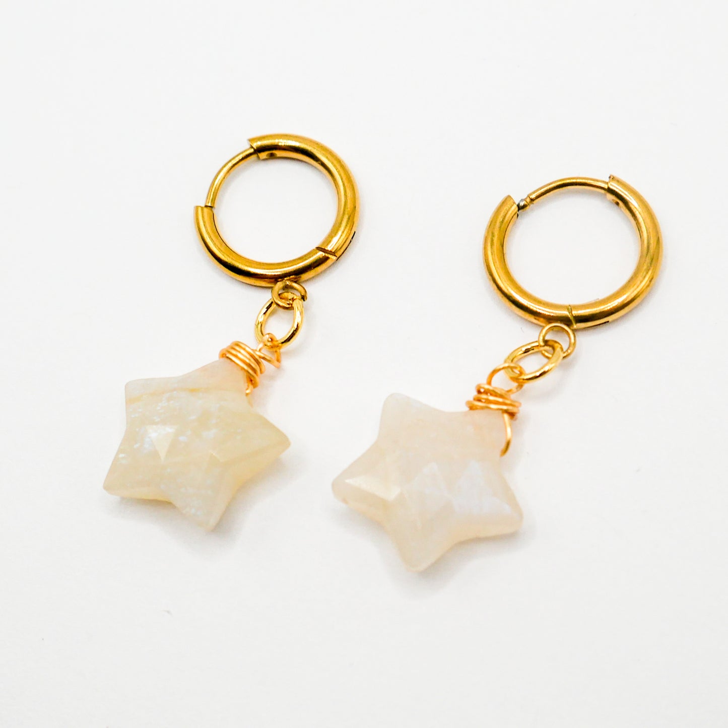 Estrella Moonstone Huggy Hoops