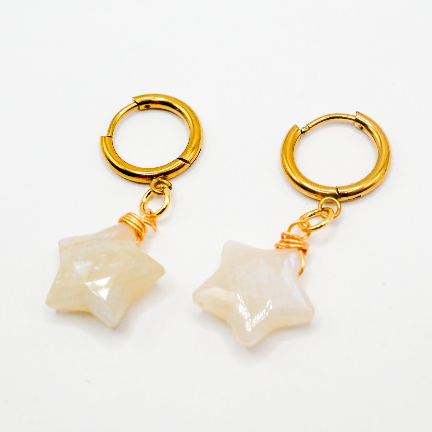 Estrella Moonstone Huggy Hoops