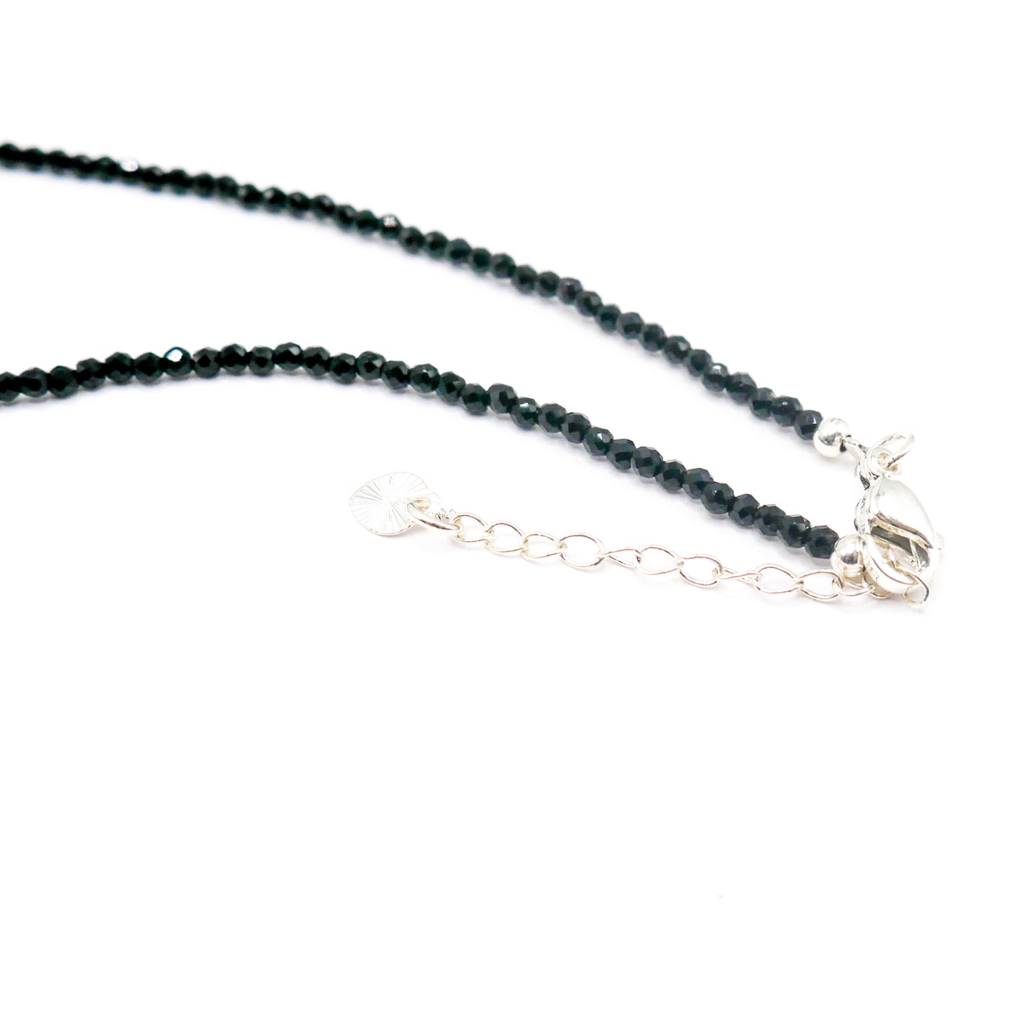 Butterfly Silver Obsidian Necklace