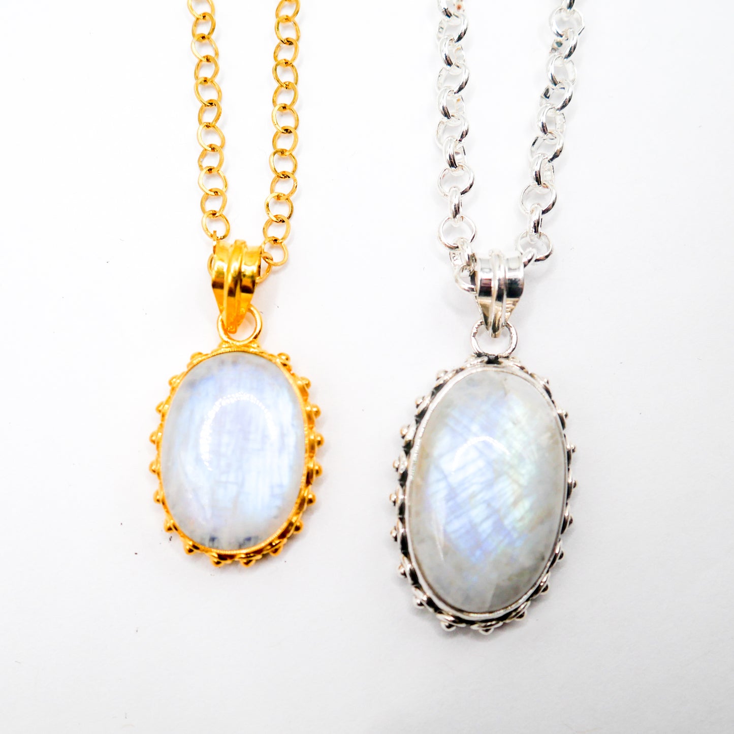 Celeste Oval Moonstone Necklace