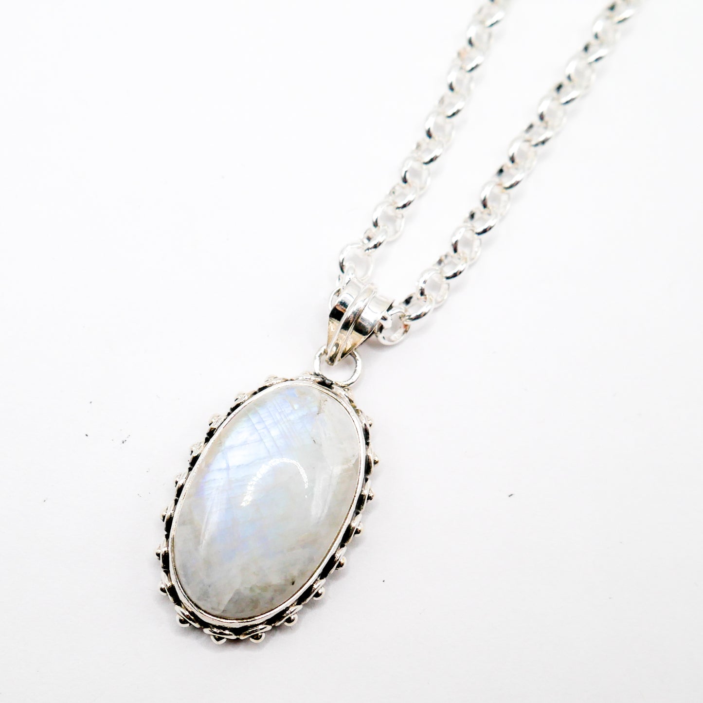 Celeste Oval Moonstone Necklace