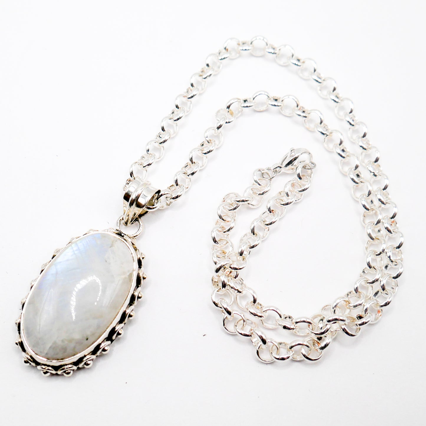 Celeste Oval Moonstone Necklace