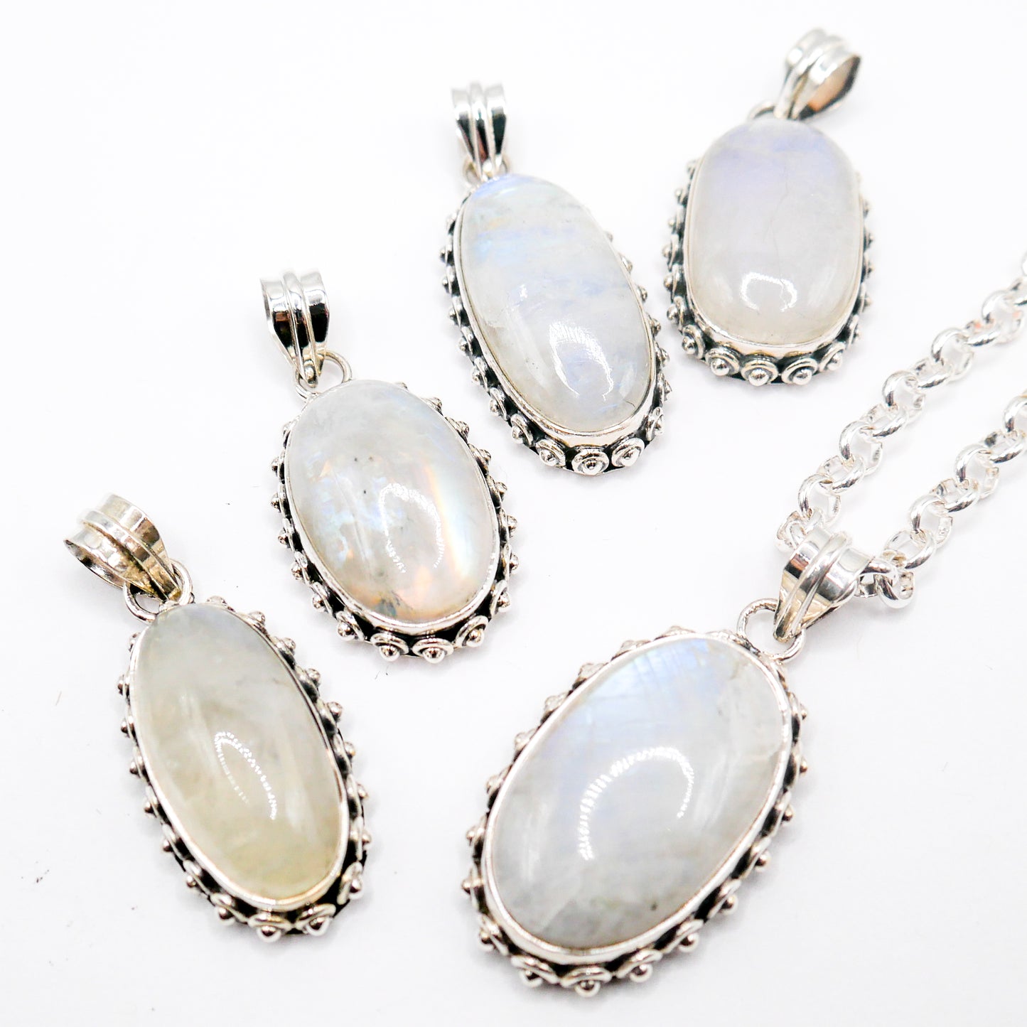 Celeste Oval Moonstone Necklace
