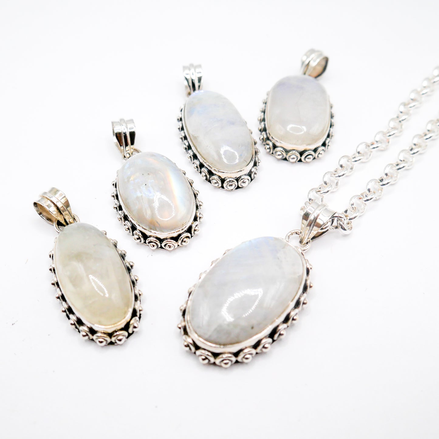 Celeste Oval Moonstone Necklace